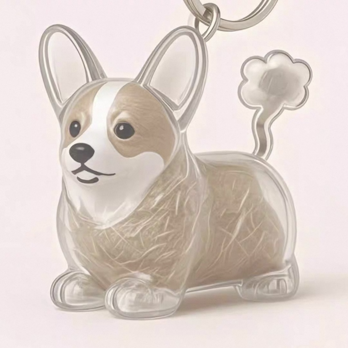 Transparente Haaraufbewahrungsflasche Mit Welpenmotiv, Niedlicher Tierhaarball, Kapsel, Anhänger, Dekoration, Gedenk-staubbox, Geschenk