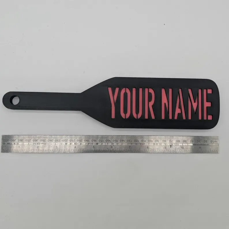 Personalisiertes Bdsm Spanking Paddle In Voller Größe