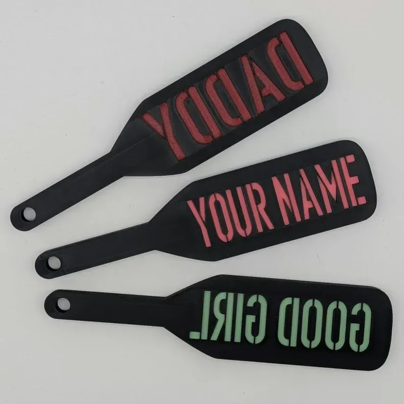 Personalisiertes Bdsm Spanking Paddle In Voller Größe
