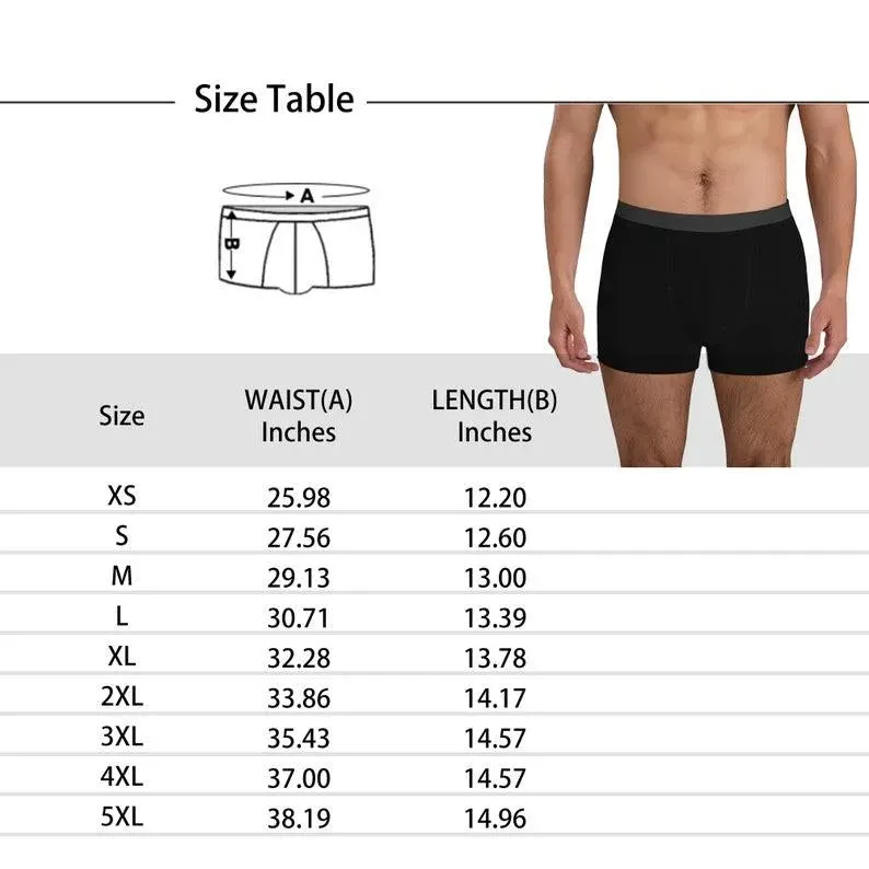 Boxershorts Mit Individuellem Gesicht, Personalisierter Bund, Lässige Unterwäsche Für Weihnachten