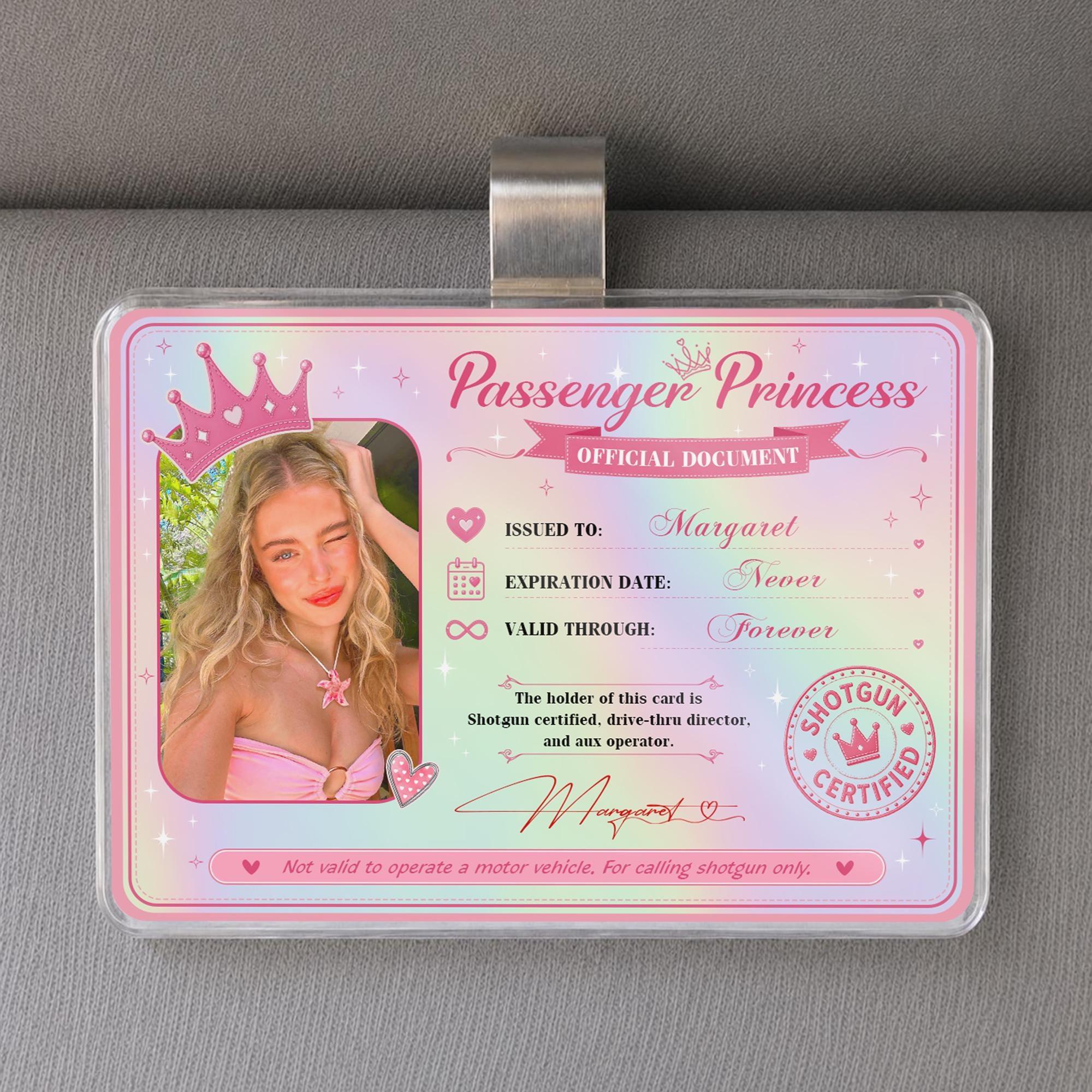 Personalisierte Passagier-Prinzessin-Karte – Ewig Gültige VIP-Karte
