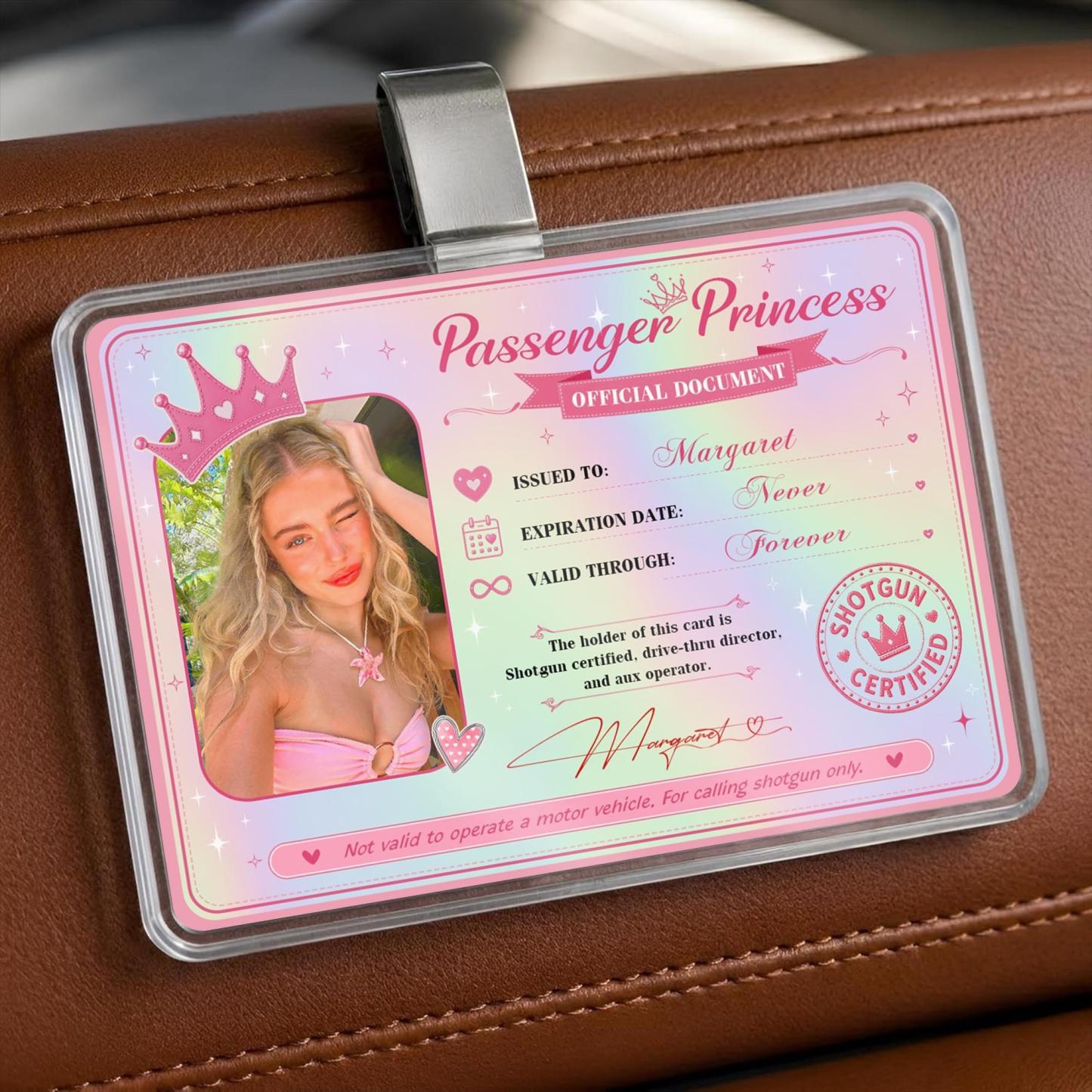 Personalisierte Passagier-Prinzessin-Karte – Ewig Gültige VIP-Karte - DePhotoBoxer