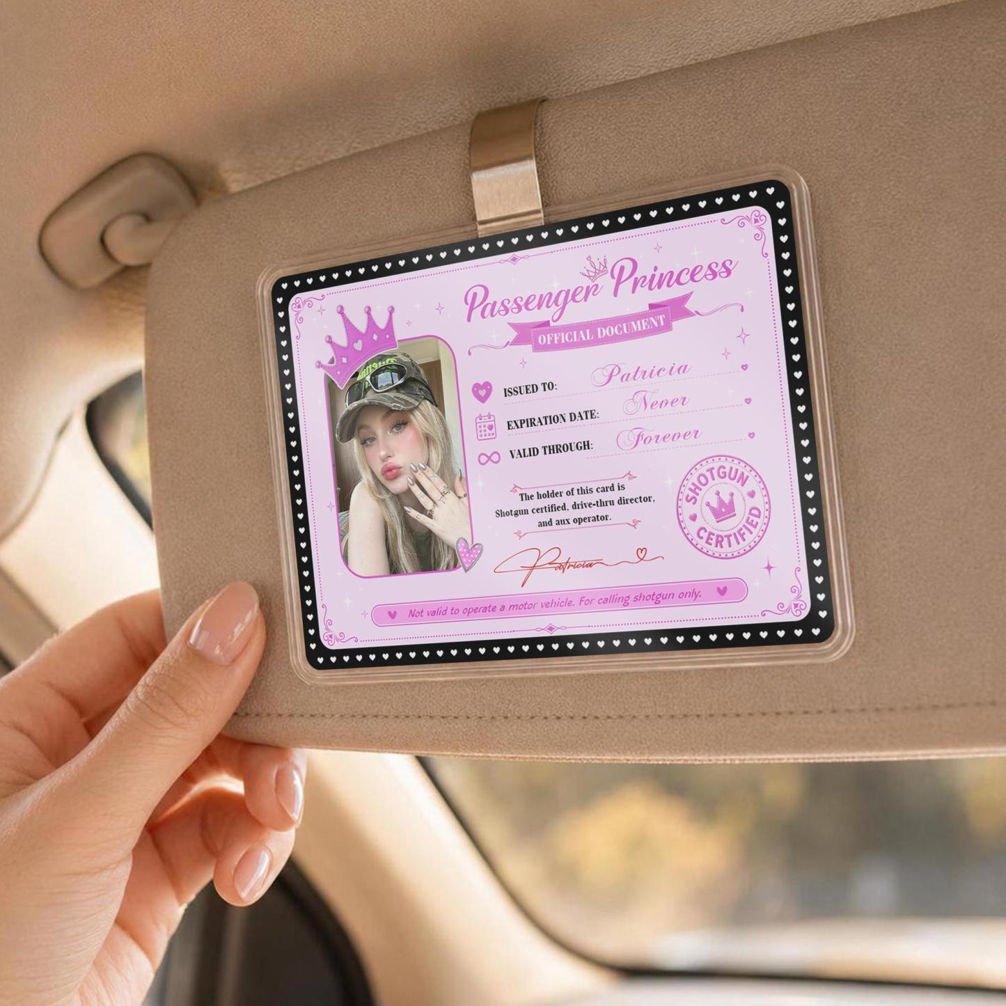 Personalisierte Passagier-Prinzessin-Karte – Ewig Gültige VIP-Karte - DePhotoBoxer