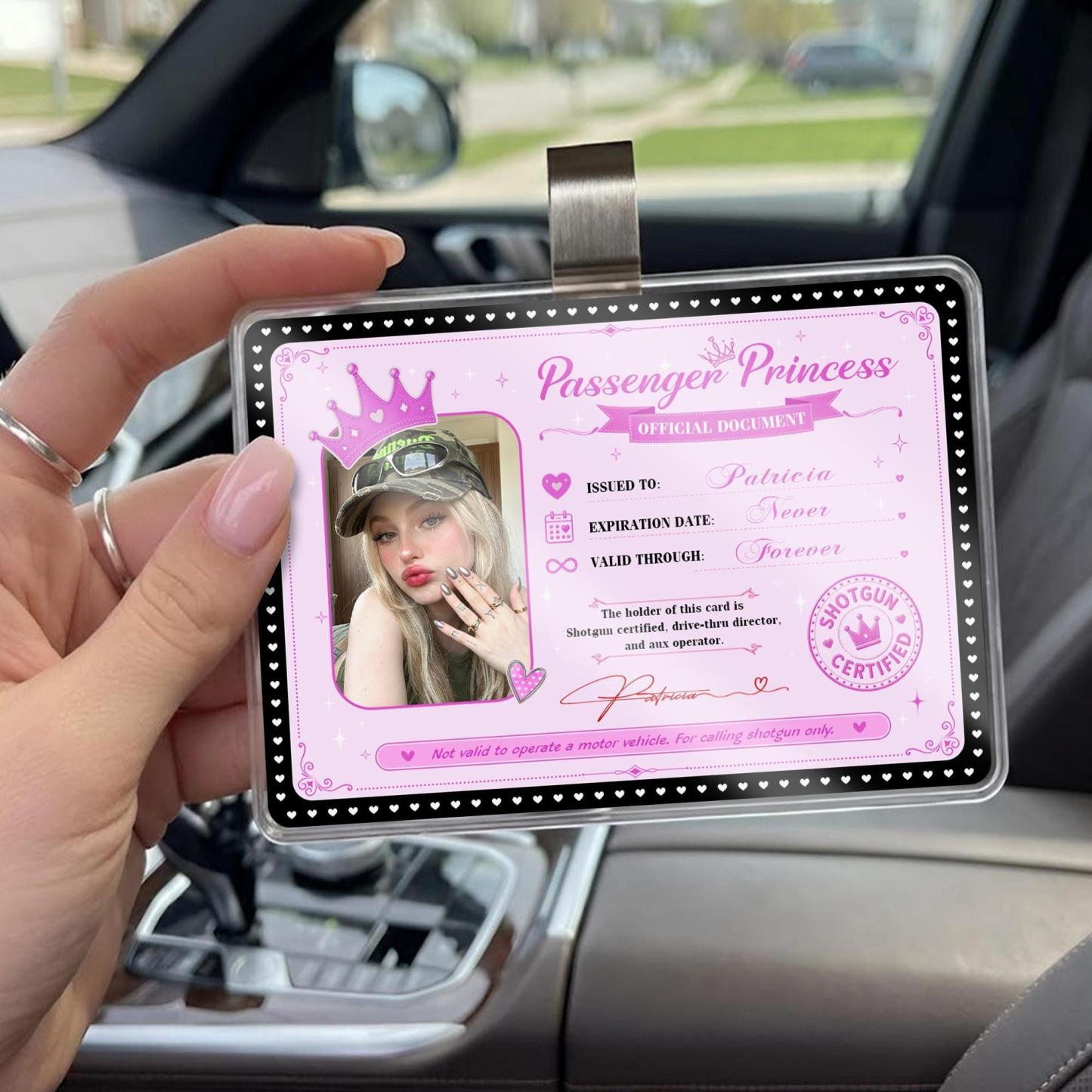 Personalisierte Passagier-Prinzessin-Karte – Ewig Gültige VIP-Karte - DePhotoBoxer