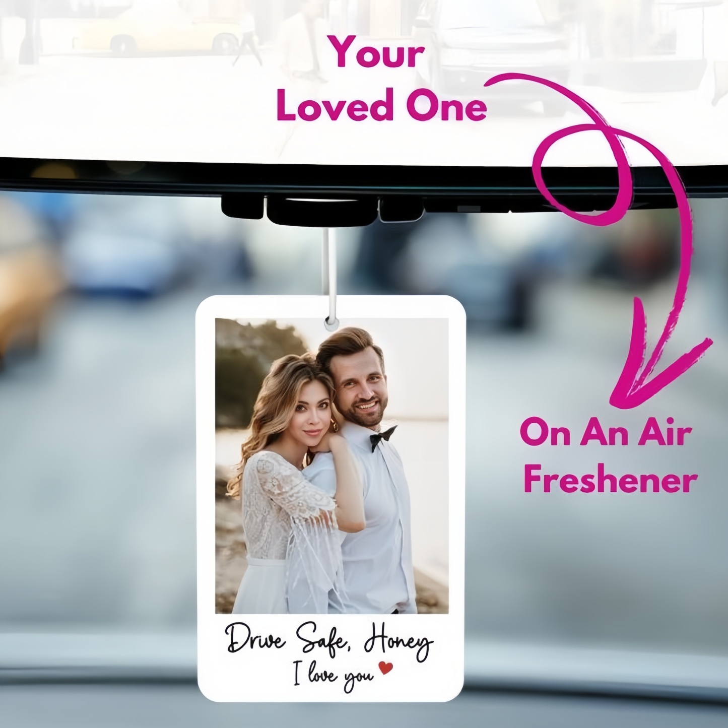 Personalisierter Foto-Auto-Lufterfrischer, Personalisierter Lufterfrischer, Bild-Lufterfrischer, Süßes Autozubehör