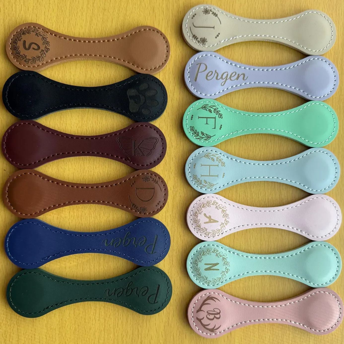 Benutzerdefinierte Leder Magnet Lesezeichen Personalisierte Leser Geschenk Graduierung Geschenk