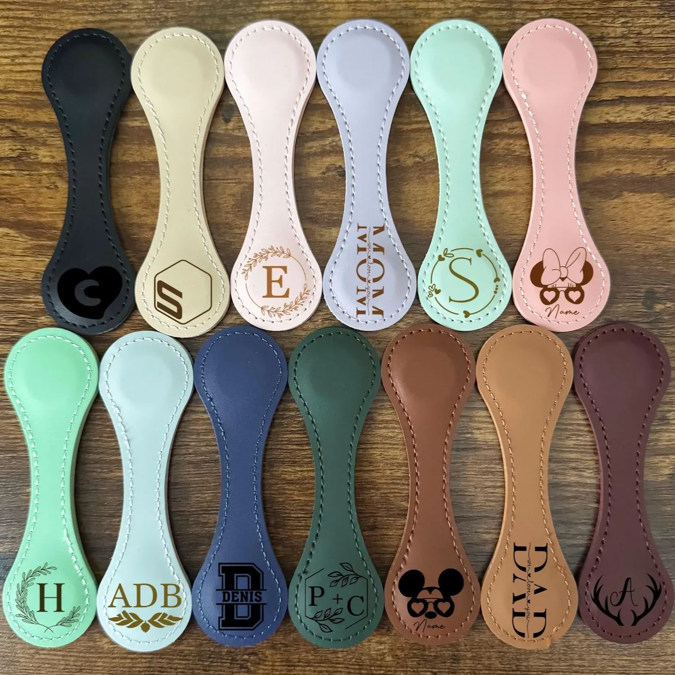 Benutzerdefinierte Leder Magnet Lesezeichen Personalisierte Leser Geschenk Graduierung Geschenk