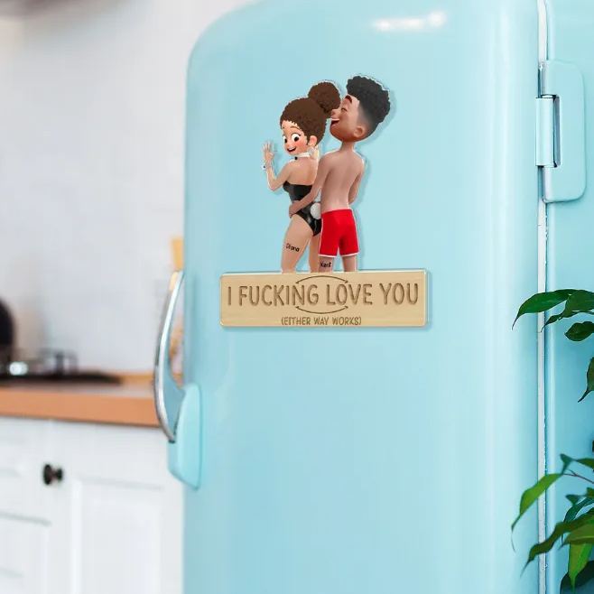 Personalisierter Kühlschrankmagnet „viel Spaß, Pärchen!", Ideales Geschenk Zum Valentinstag