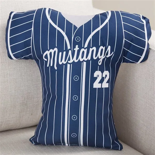 Personalisiertes Baseball-trikot-kissen, Individuelles Kissen Mit Name Und Nummer, Weiches Plüschkissen, Einzigartiges Sportgeschenk Für Fans, Heimdekoration