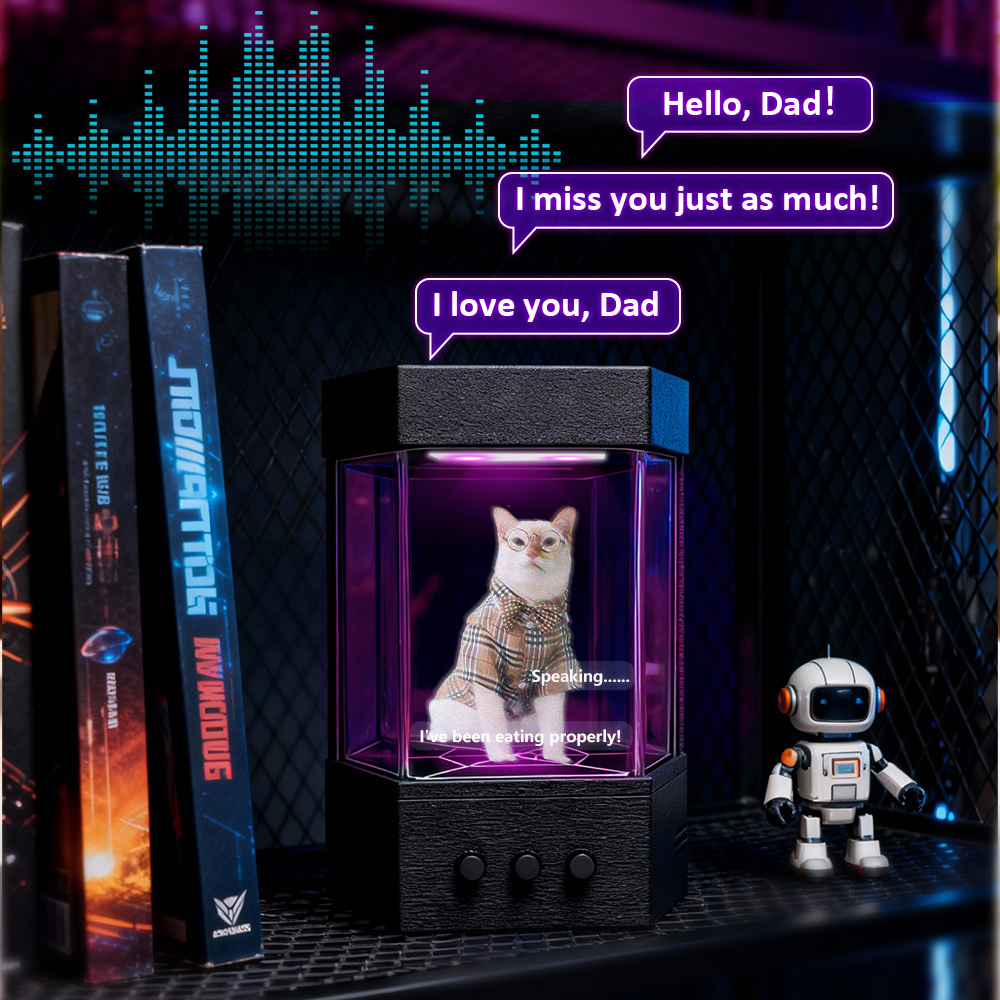 Individuell Gestalteter Holografischer Interaktiver Begleiter, Holografische Lumina-boxen, Personalisiertes Foto & Stimme • Echtzeit-konversationserlebnis