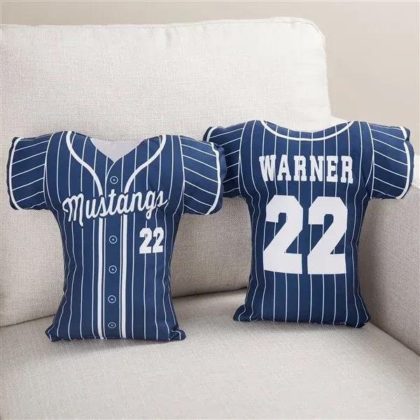 Personalisiertes Baseball-trikot-kissen, Individuelles Kissen Mit Name Und Nummer, Weiches Plüschkissen, Einzigartiges Sportgeschenk Für Fans, Heimdekoration