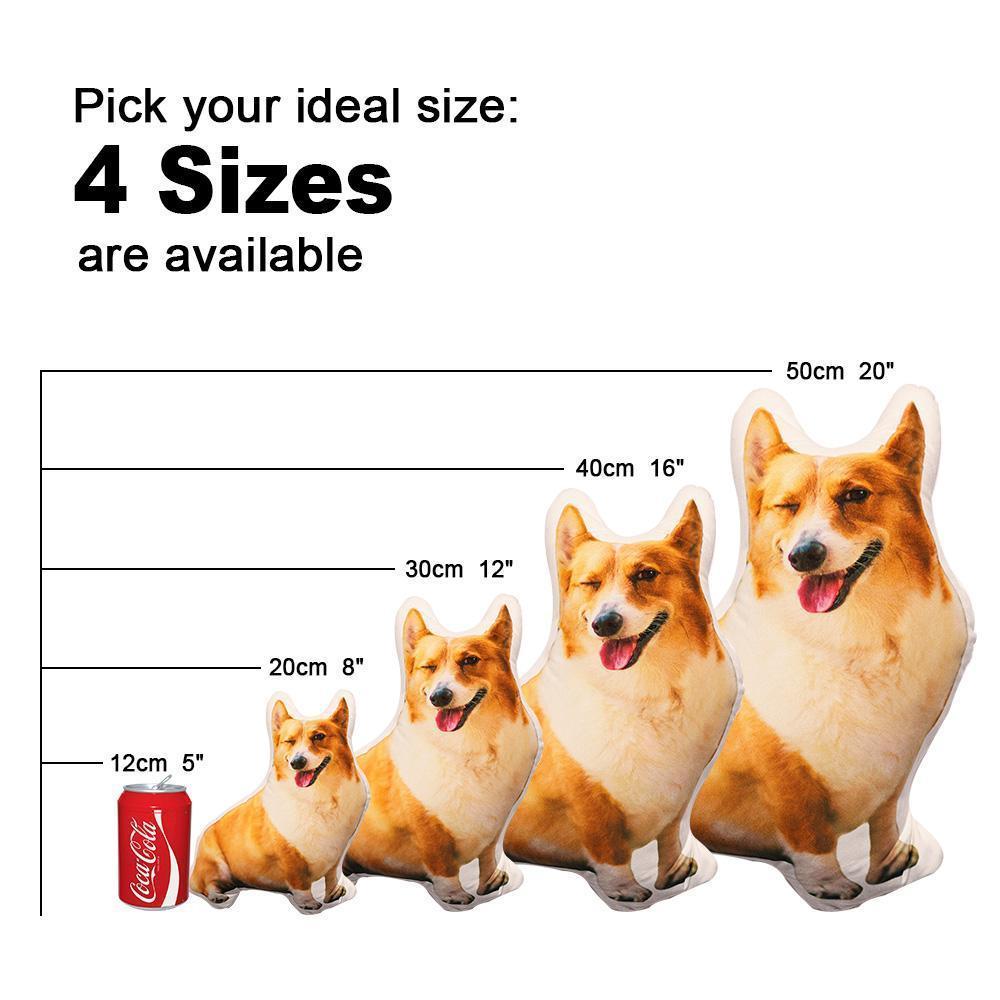 Individuelles Hundekissen 3D Portrait Foto Dekokissen