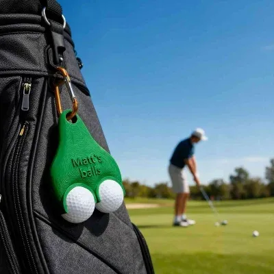 Personalisierter, Lustiger 3d-gedruckter Golfballhalter Mit Clip, Golfzubehör, Bestes Geschenk Für Golfliebhaber