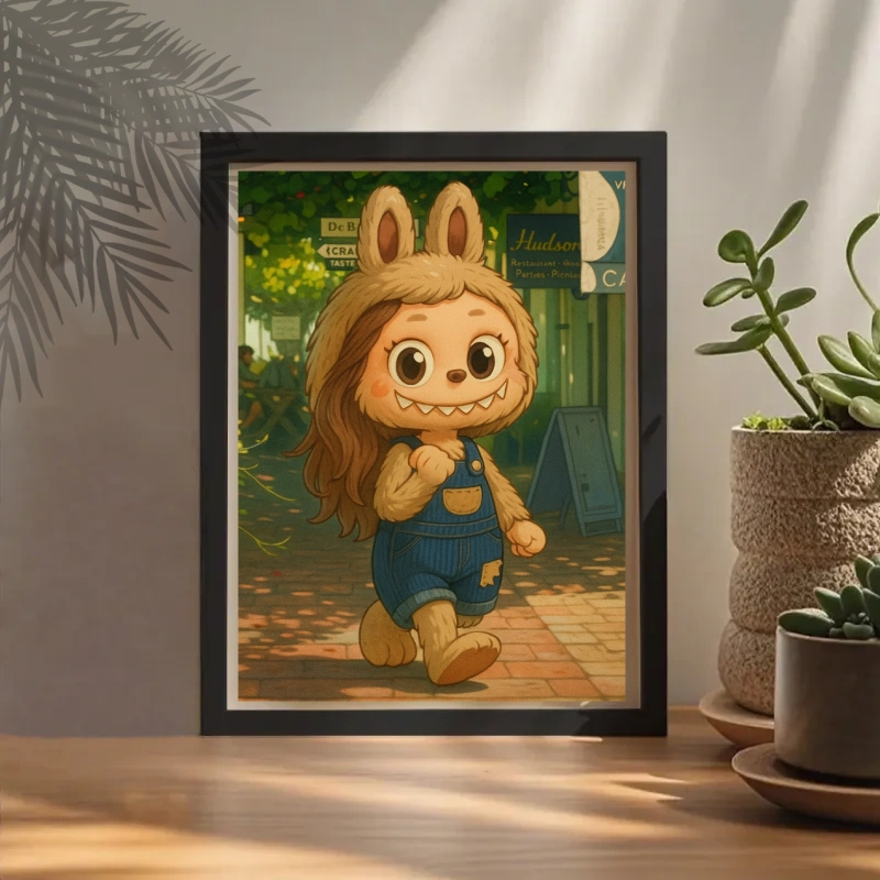 Passen Sie Beliebte Bilderrahmen Im Cartoon-stil An. Personalisieren Sie Ihr Foto Mit Einem Trendigen, Personalisierten Bilderrahmen Für Puppen.