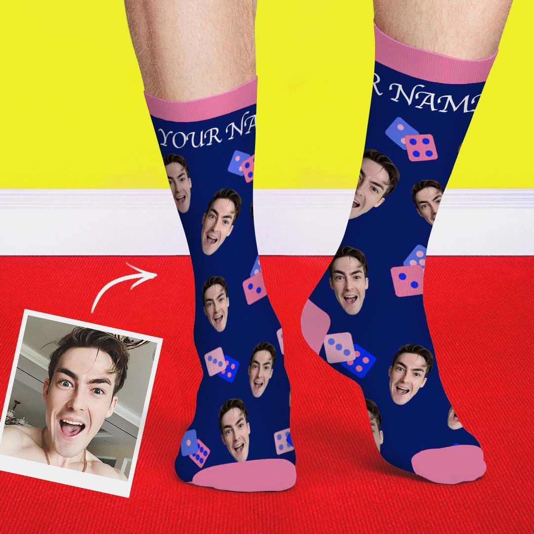 Dice Face Socks - PhotoBoxer