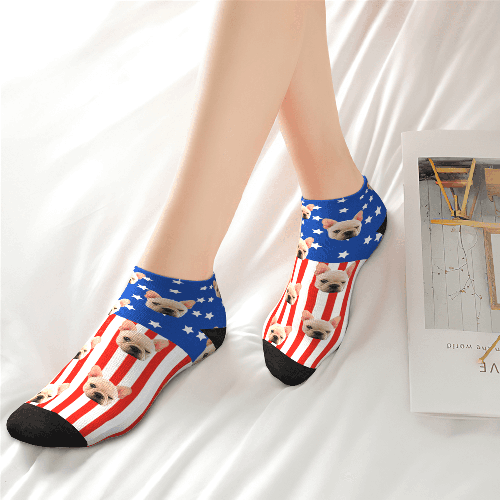 Custom National Flag Ankle Socks - PhotoBoxer