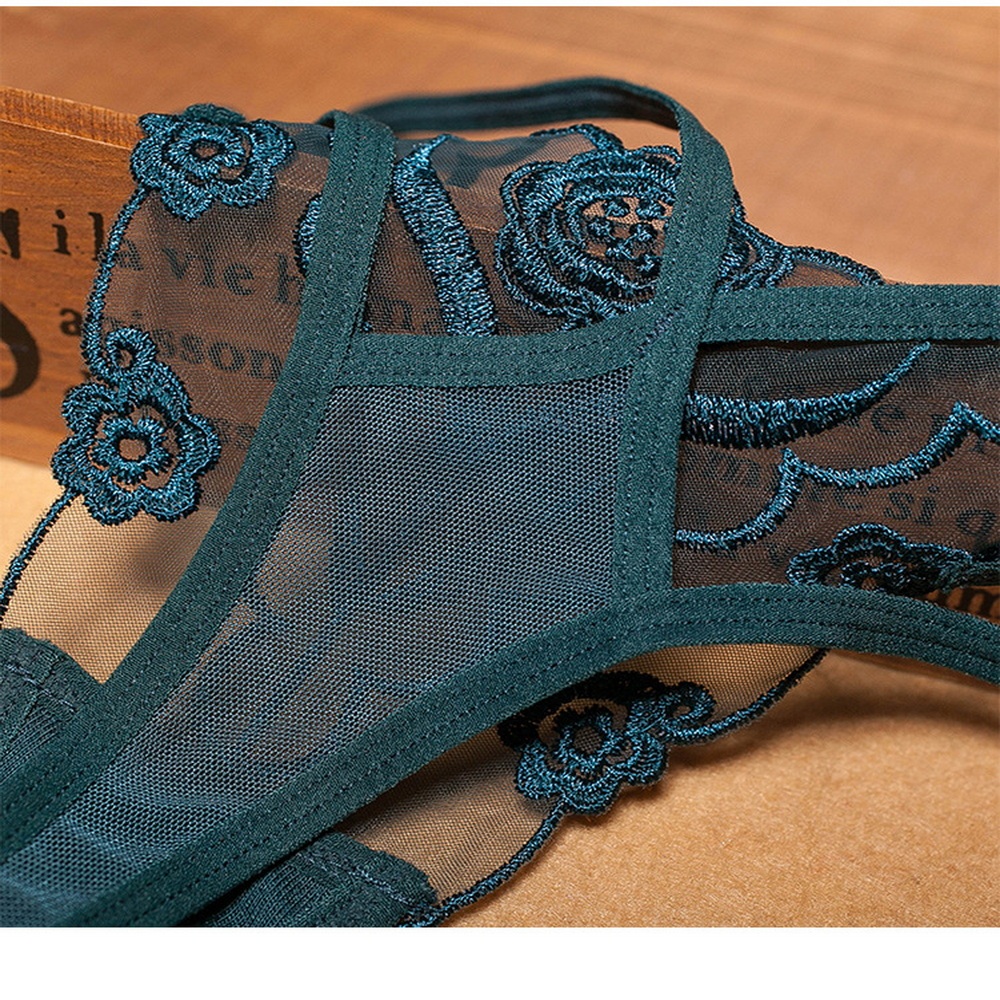 Sexy Lace Thong Alluring Lace Panties With Flower Ignite Passion - PhotoBoxer
