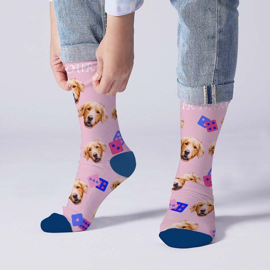 Dice Face Socks - PhotoBoxer