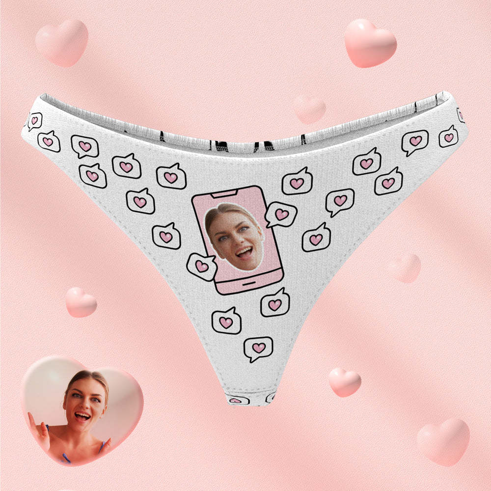 Custom Printed Sexy Fun Funny Pink Face Underwear