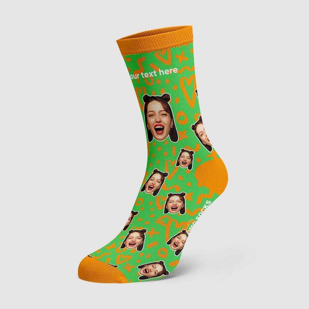 Heart Lines Photo And Socks - PhotoBoxer