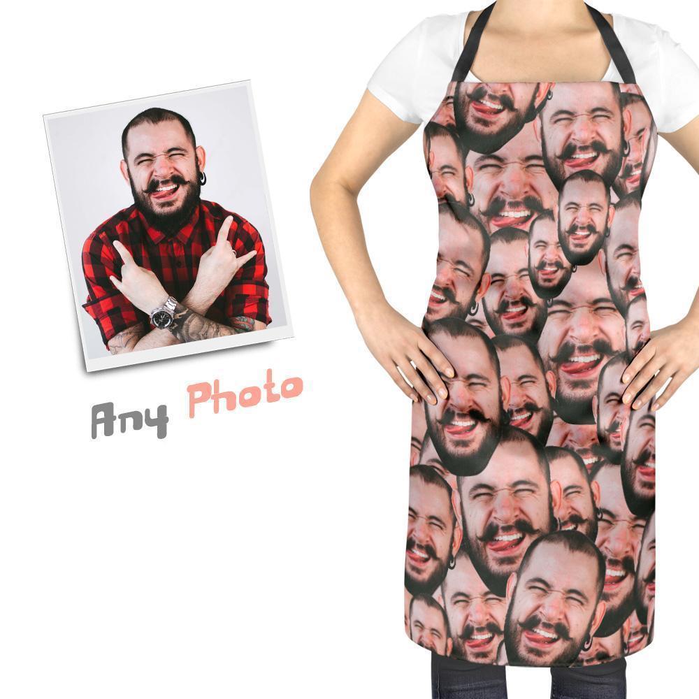Face Mash - Custom Face Apron Gift for her- Enjoy Cooking