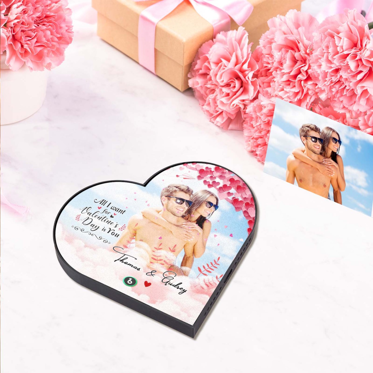 Personalized Music Fridge Magnet, Custom Music Wall Photo Sticker, Best Gift for Him - PhotoBoxer