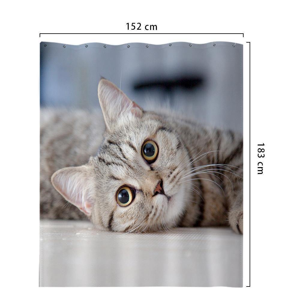 Personalized Shower Curtain Bathroom Decor Gift For Family 152*183cm - PhotoBoxer