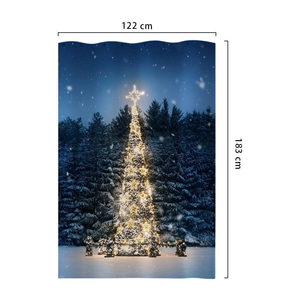 Personalized Shower Curtain Bathroom Decor Gift Memorial Gifts 122*183cm - PhotoBoxer