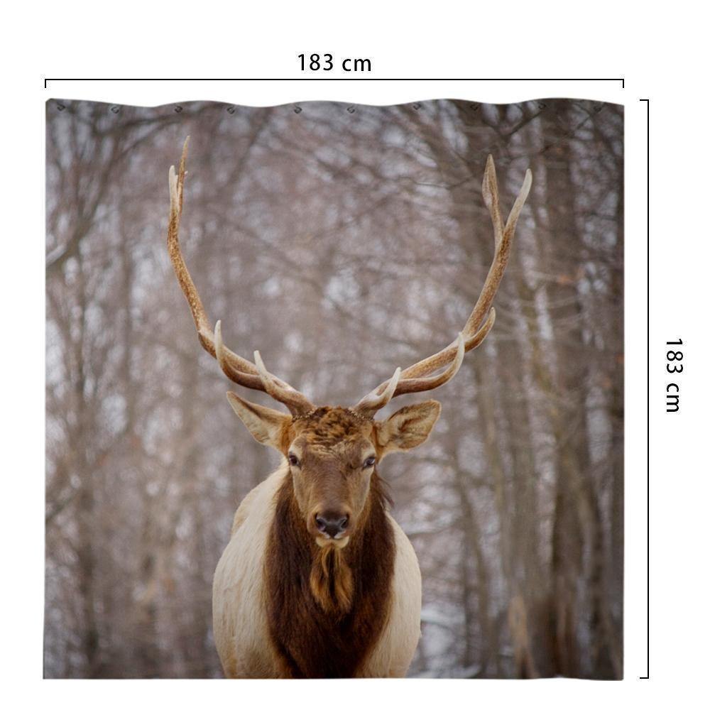 Personalized Shower Curtain Bathroom Decor Gift Memorial Gifts 183*183cm - PhotoBoxer