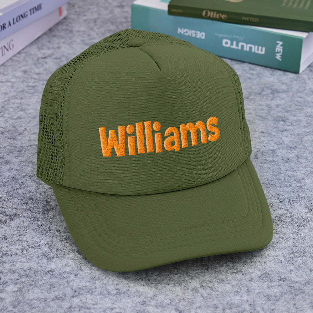 Custom Puff Print Trucker Hat Personalized Foam Trucker Caps for Adult - PhotoBoxer