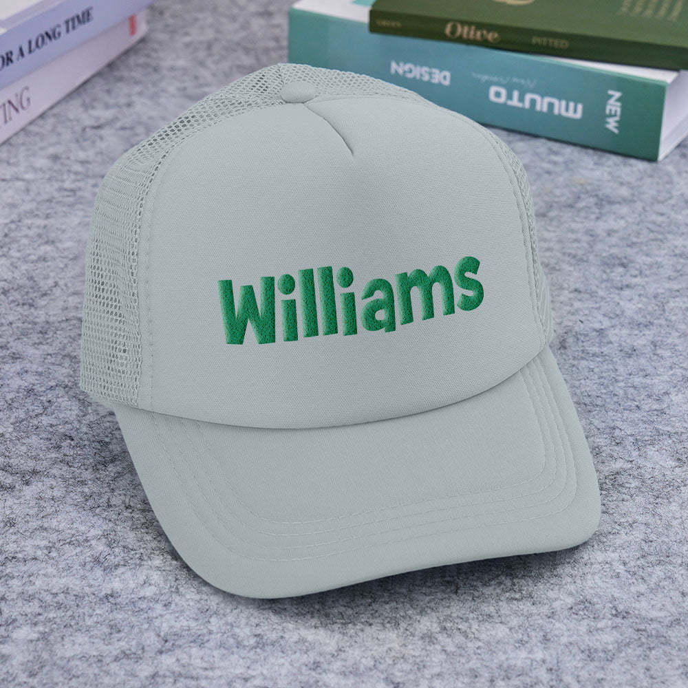 Custom Puff Print Trucker Hat Personalized Foam Trucker Caps for Adult - PhotoBoxer