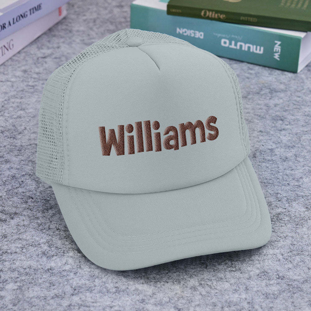 Custom Puff Print Trucker Hat Personalized Foam Trucker Caps for Adult - PhotoBoxer