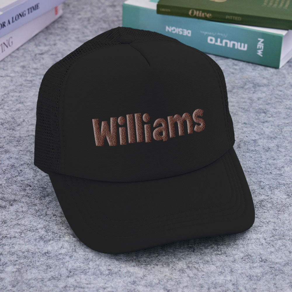 Custom Puff Print Trucker Hat Personalized Foam Trucker Caps for Adult - PhotoBoxer