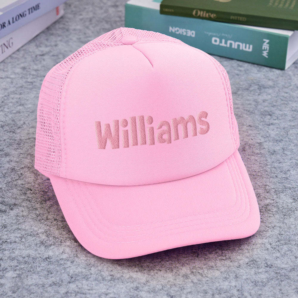 Custom Puff Print Trucker Hat Personalized Foam Trucker Caps for Adult - PhotoBoxer