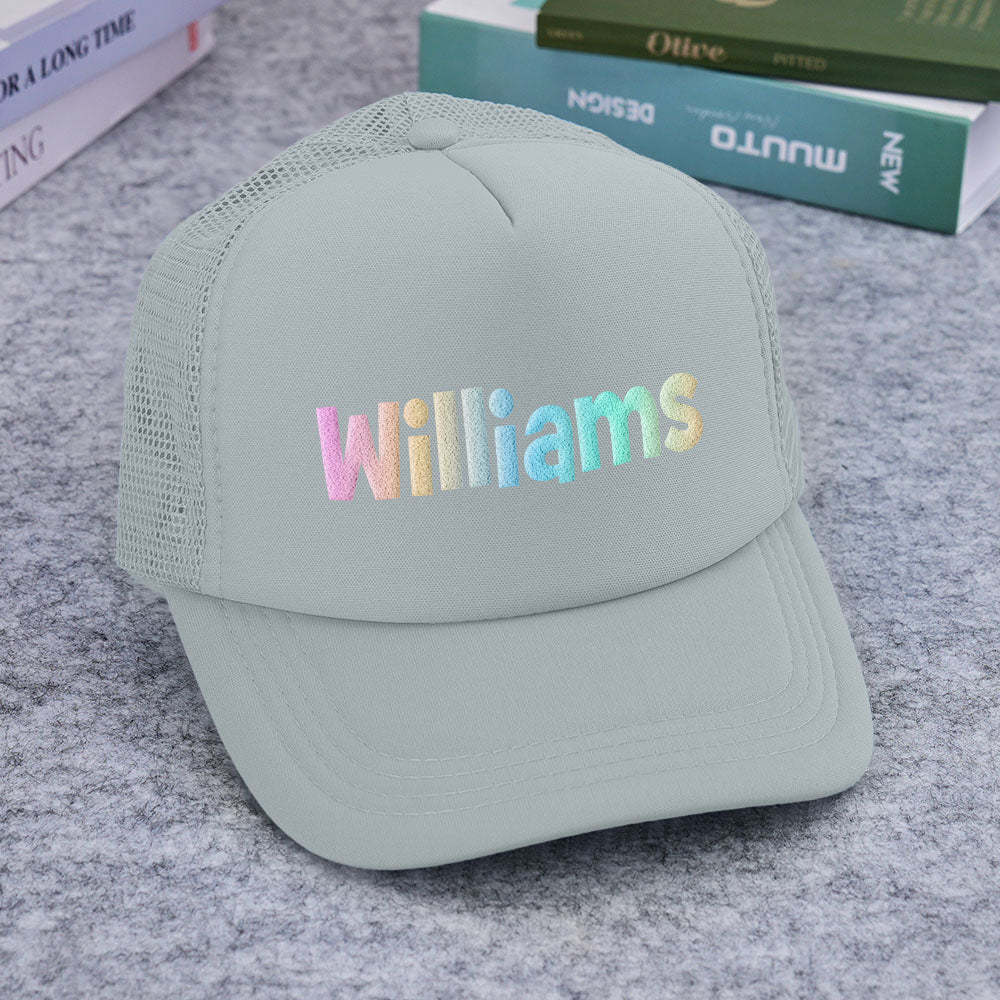 Custom Puff Print Trucker Hat Personalized Foam Trucker Caps for Adult - PhotoBoxer