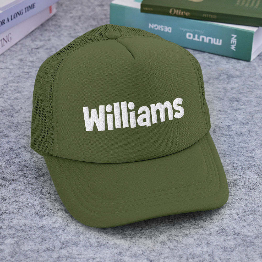 Custom Puff Print Trucker Hat Personalized Foam Trucker Caps for Adult - PhotoBoxer