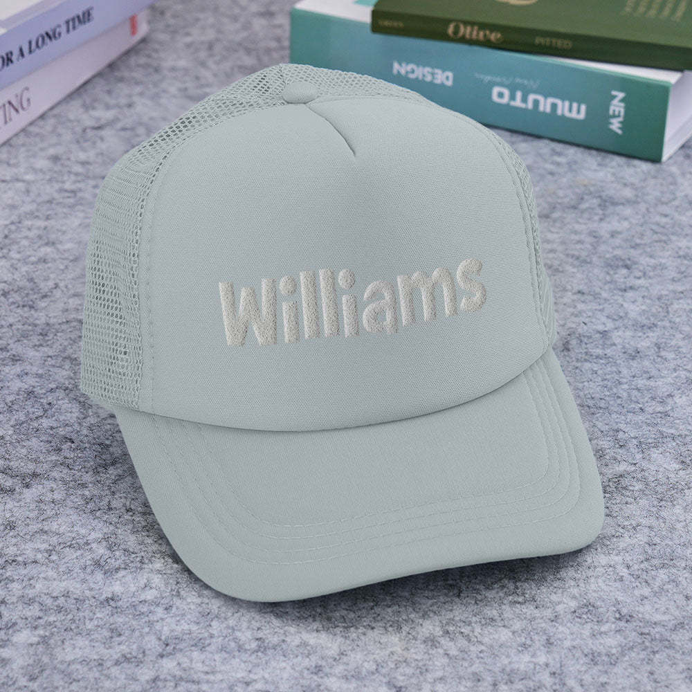 Custom Puff Print Trucker Hat Personalized Foam Trucker Caps for Adult - PhotoBoxer