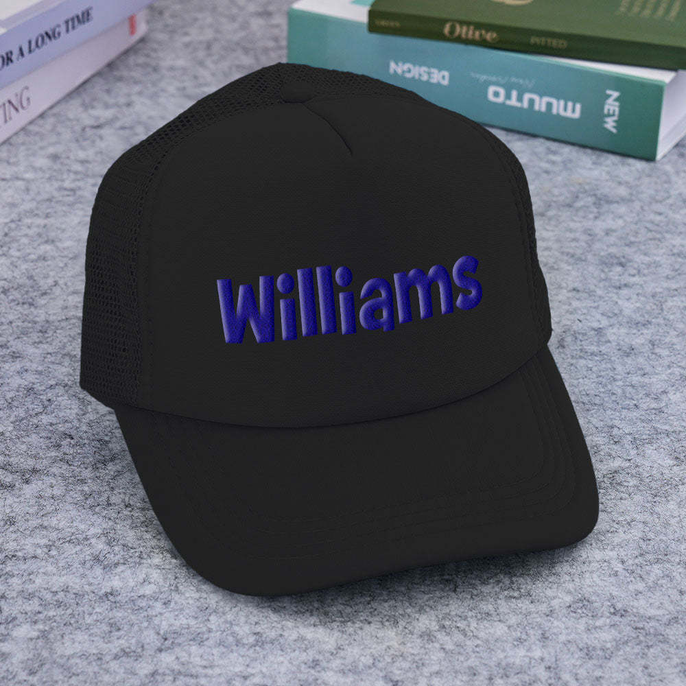 Custom Puff Print Trucker Hat Personalized Foam Trucker Caps for Adult - PhotoBoxer