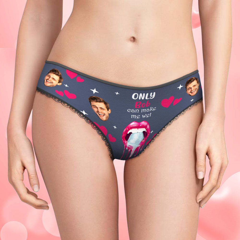 Custom Face Underwear Personalized Funny Couple Boxer Briefs and Panties Valentine's Day Gifts - PhotoBoxer