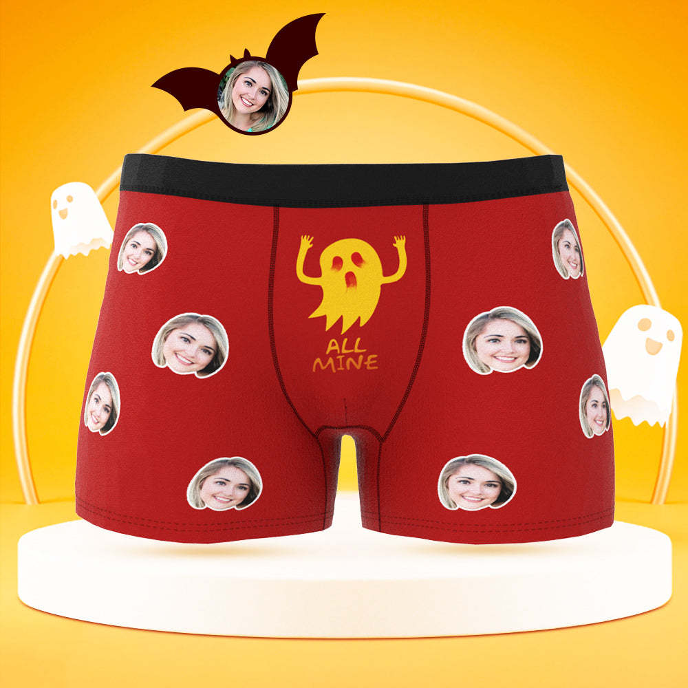Custom Face Boxer Men's Boxer Shorts Halloween Gift - All Mine
