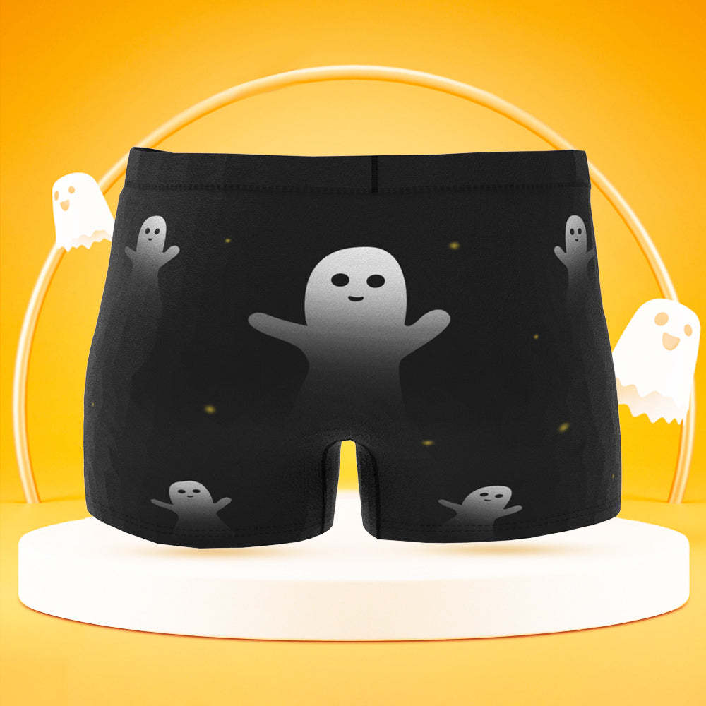 Custom Face Boxer Personalised Photo Men's Shorts  Halloween Gift For Boyfriend