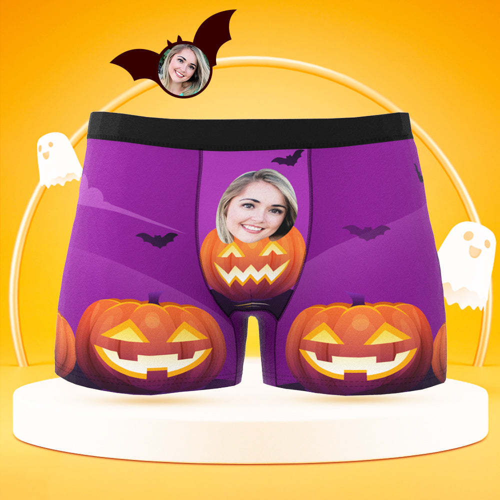 Custom Face Boxer Shorts Men's Underwear Halloween Gifts for Boyfriend
