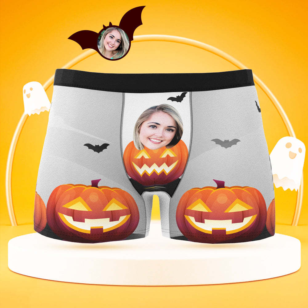 Custom Face Boxer Shorts Men's Underwear Halloween Gifts for Boyfriend