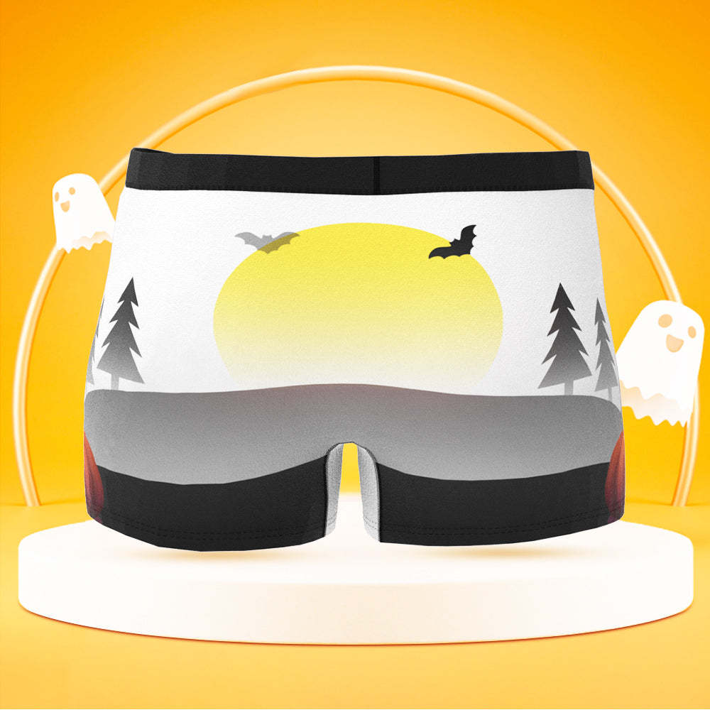 Custom Face Boxer Shorts Men's Underwear Halloween Gifts for Boyfriend