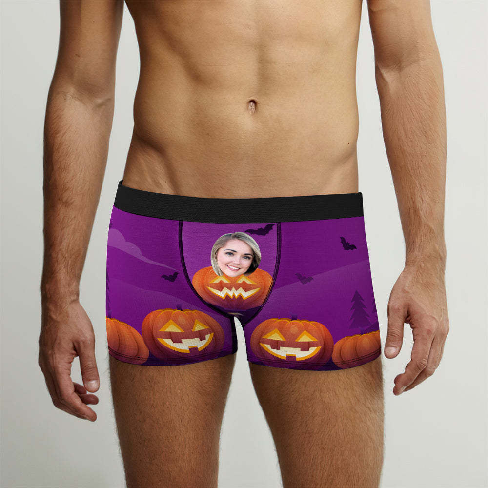 Custom Face Boxer Shorts Men's Underwear Halloween Gifts for Boyfriend