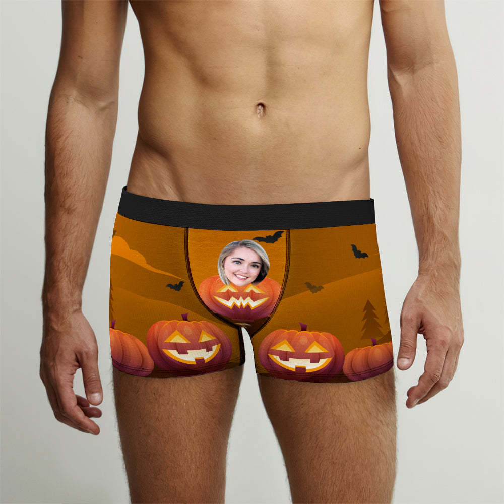 Custom Face Boxer Shorts Men's Underwear Halloween Gifts for Boyfriend
