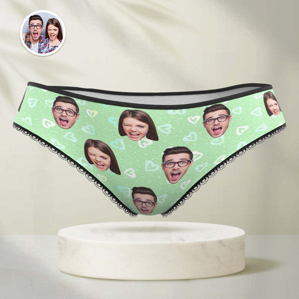 Personalized Face Panties Custom Photo Underwear Love Gift For Women