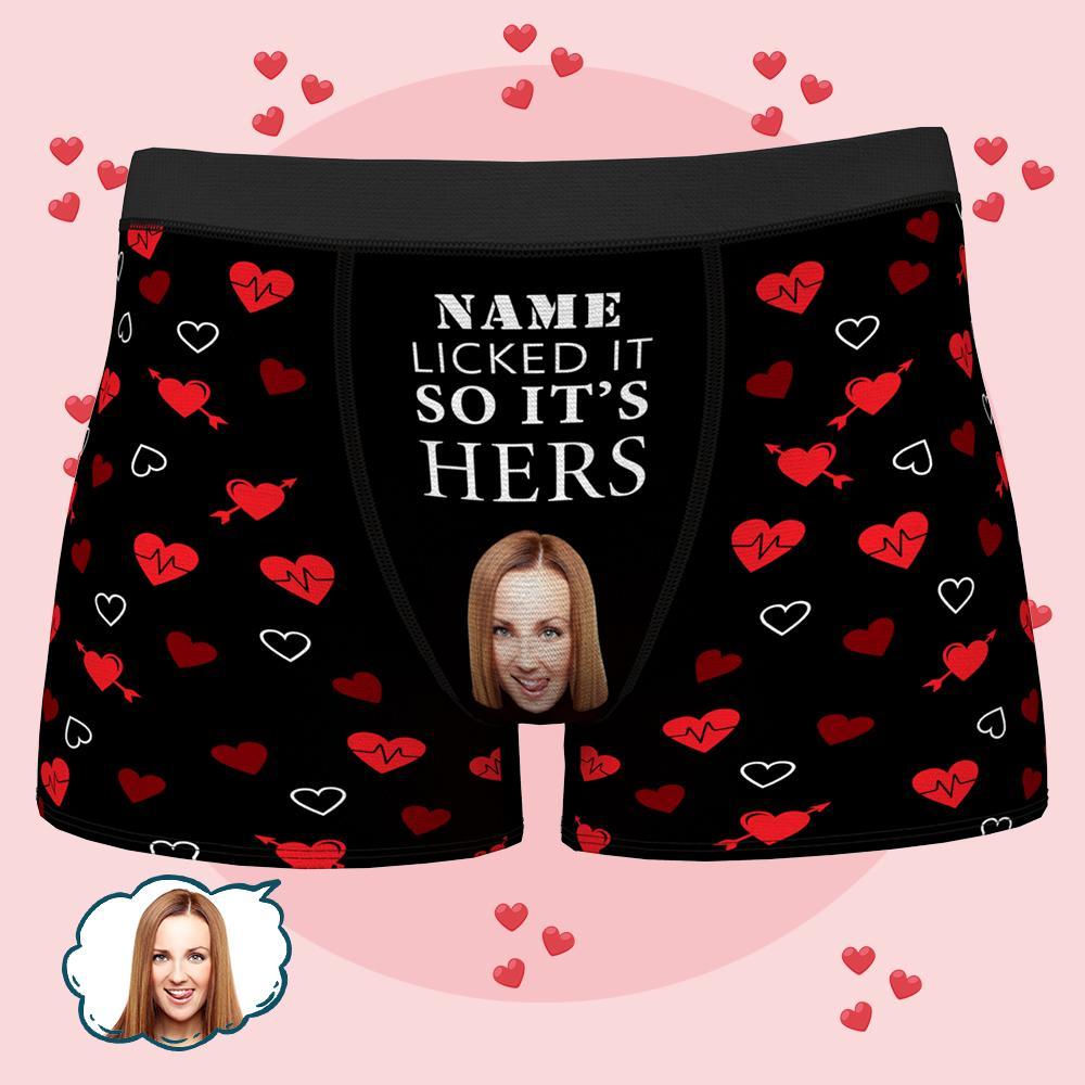 underwears with funny face photo name boxer