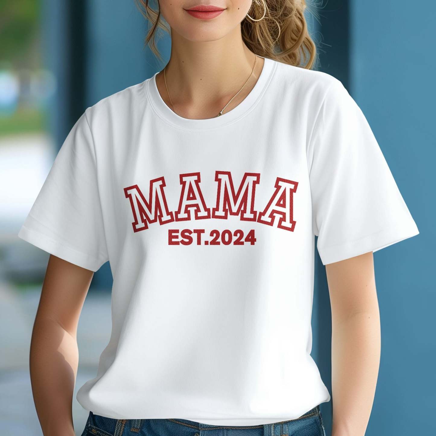 Custom Mama T-shirt Temperature-sensitive T-shirt Mother's Day Gift - PhotoBoxer