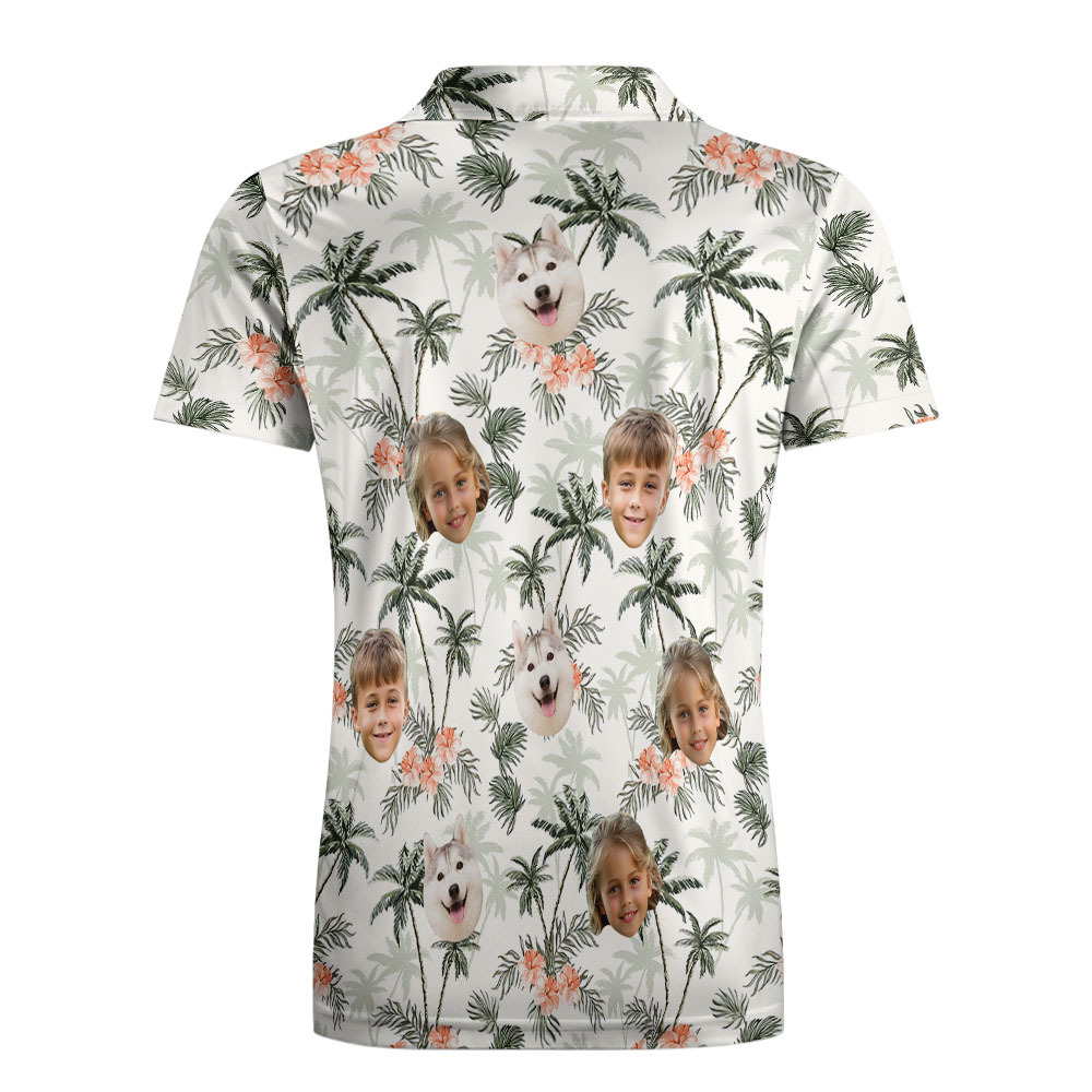 Custom Personalized Polo Shirts Custom Face Kids Polo Shirts Special Gift Polo Shirt For Kids - PhotoBoxer